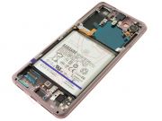 Service pack full screen DYNAMIC AMOLED with Phantom violet frame for Samsung Galaxy S21 5G, SM- G991